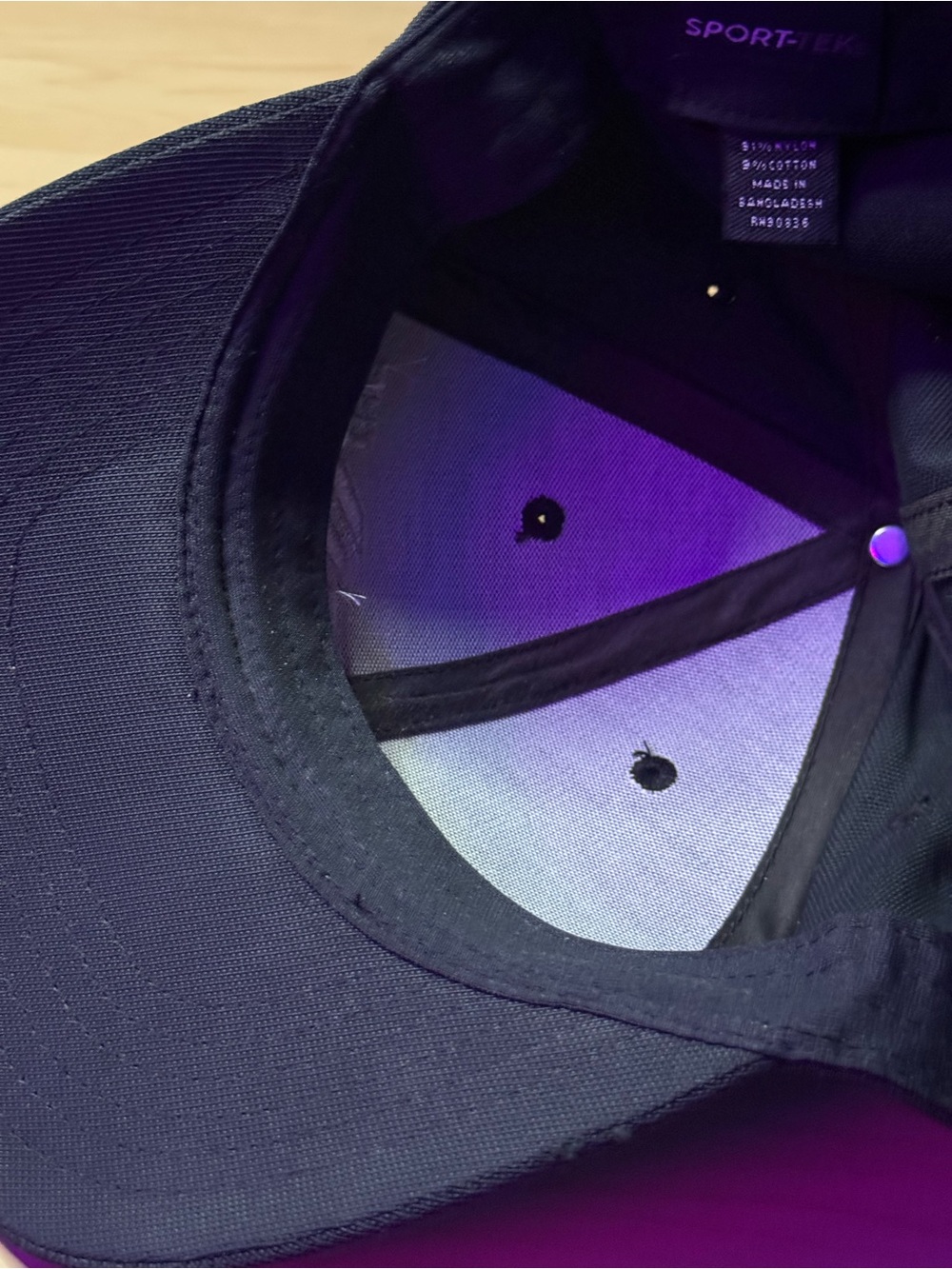 Big West Sport-Tek Black Embroidered Logo Cap - Picture 7 of 9